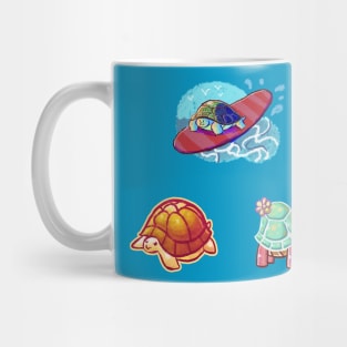 Three Cute Turtles Mug